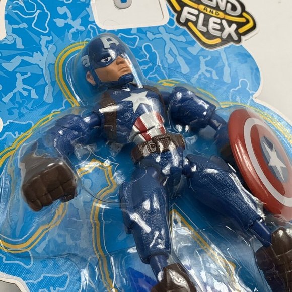 Hasbro Marvel Avengers Captain America Bend and Flex Action Figure NIB 2019 - Picture 4 of 4